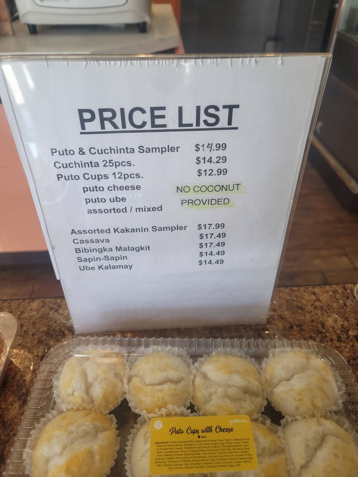 Menu at Goldilocks and Restaurant, Cerritos