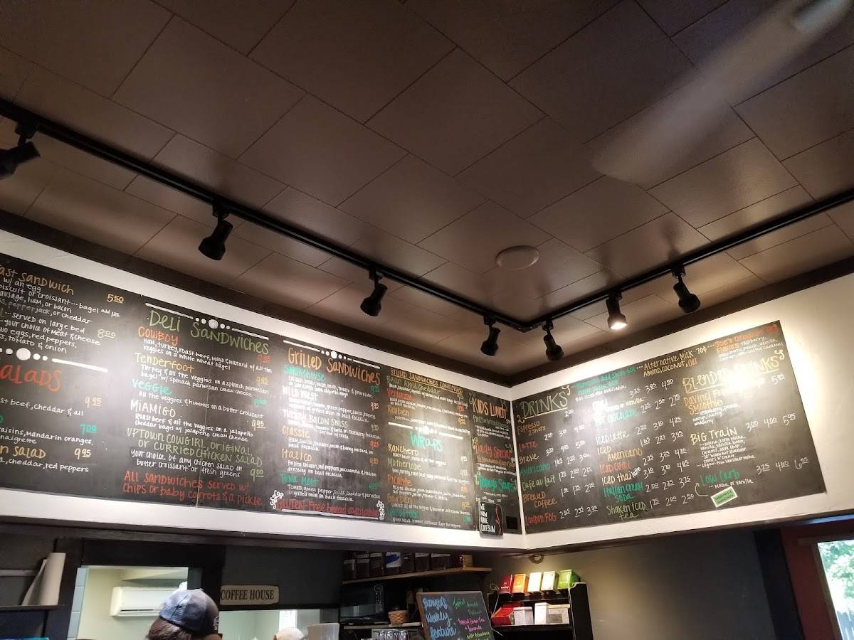 Menu at Green Bean cafe, Spearfish