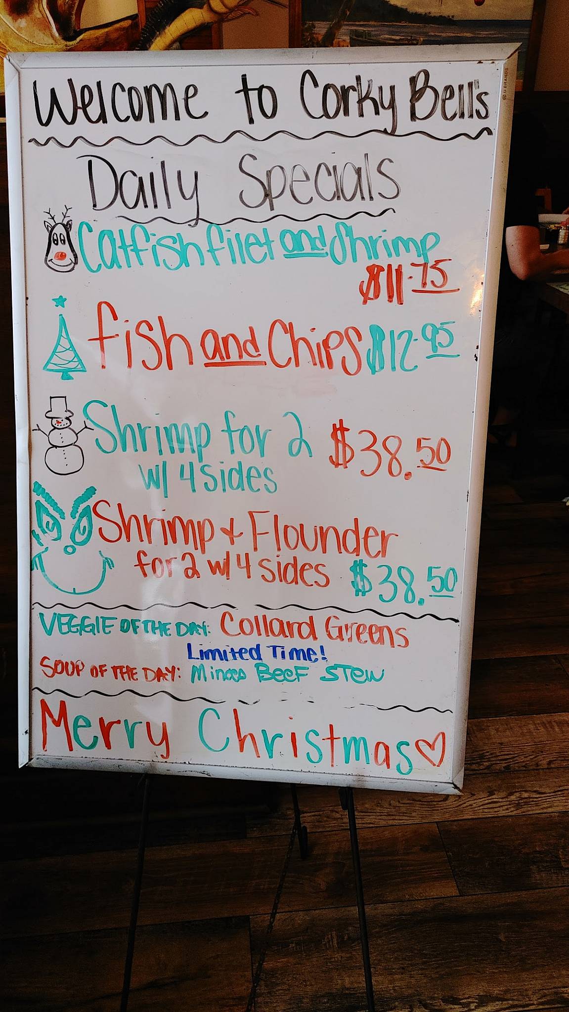 Menu at Corky Bell's Seafood &amp; Steaks steakhouse, Fleming Island