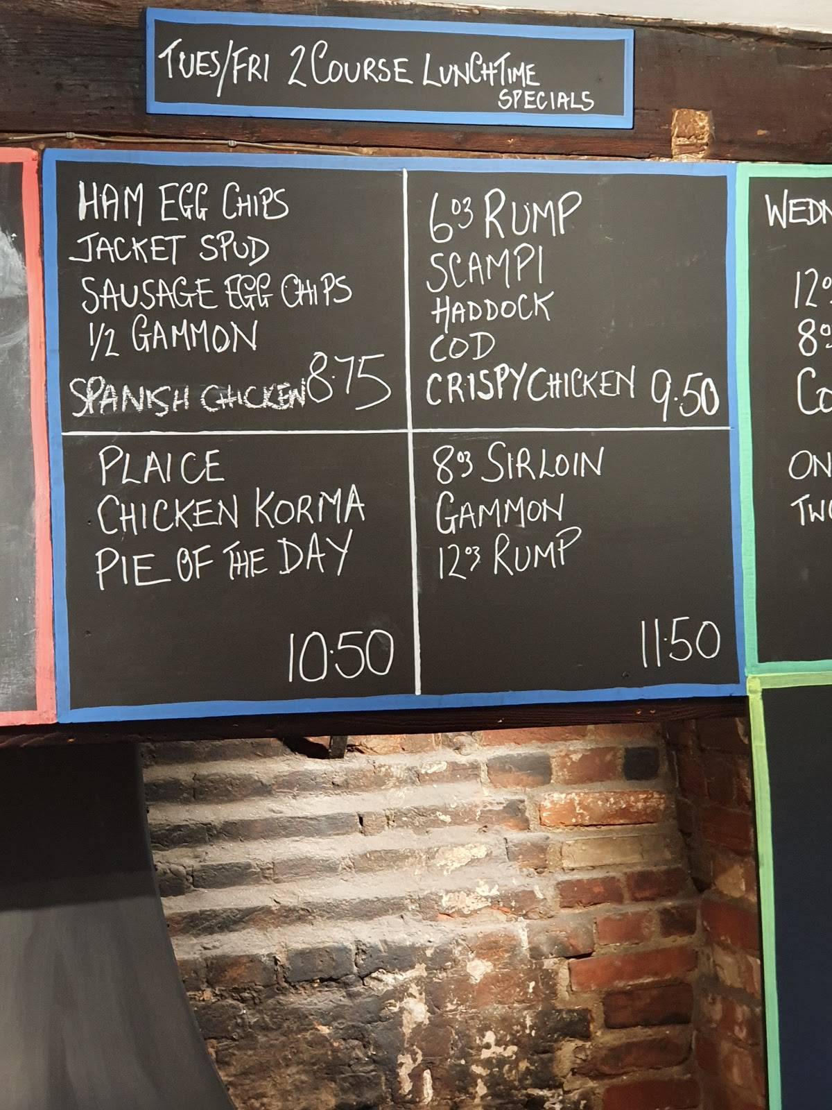 Menu at Horse & Groom Wrentham pub & bar, Wrentham