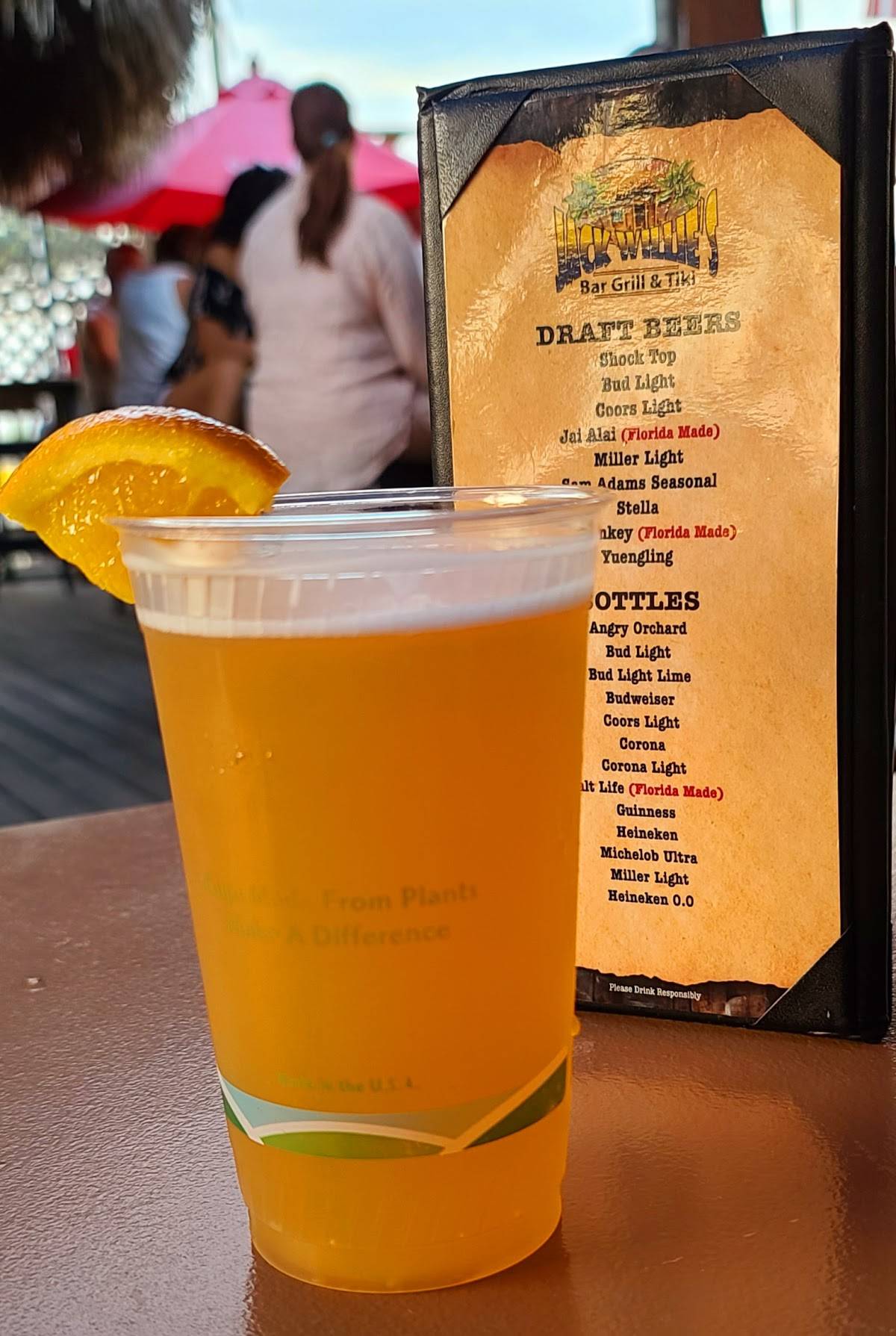 Menu at Jack Willie's Bar, Grill & Tiki, Oldsmar