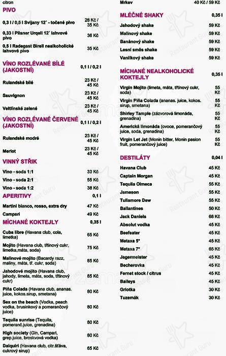 Jet Café menu