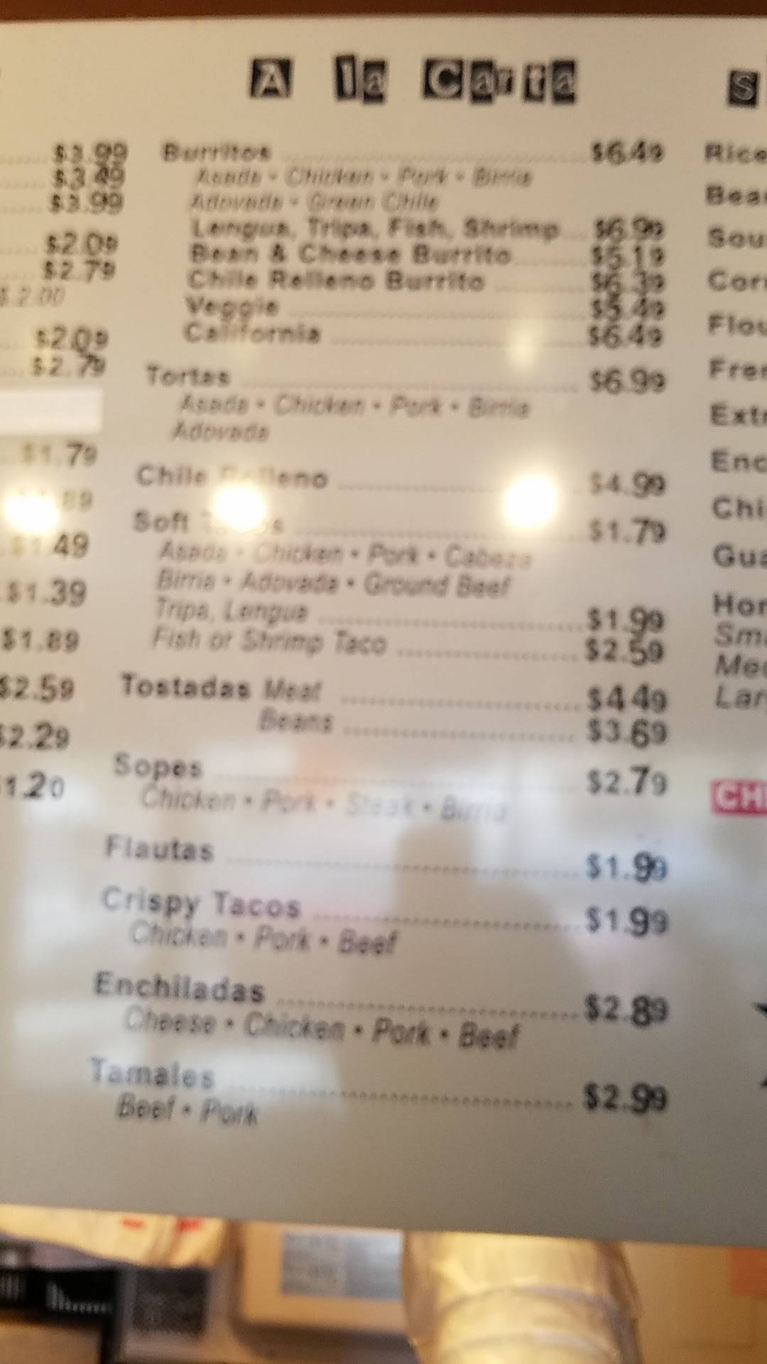 Menu At Juanita s Taqueria Restaurant Cottonwood menu-at-juanita-s-taqueria-restaurant-cottonwood