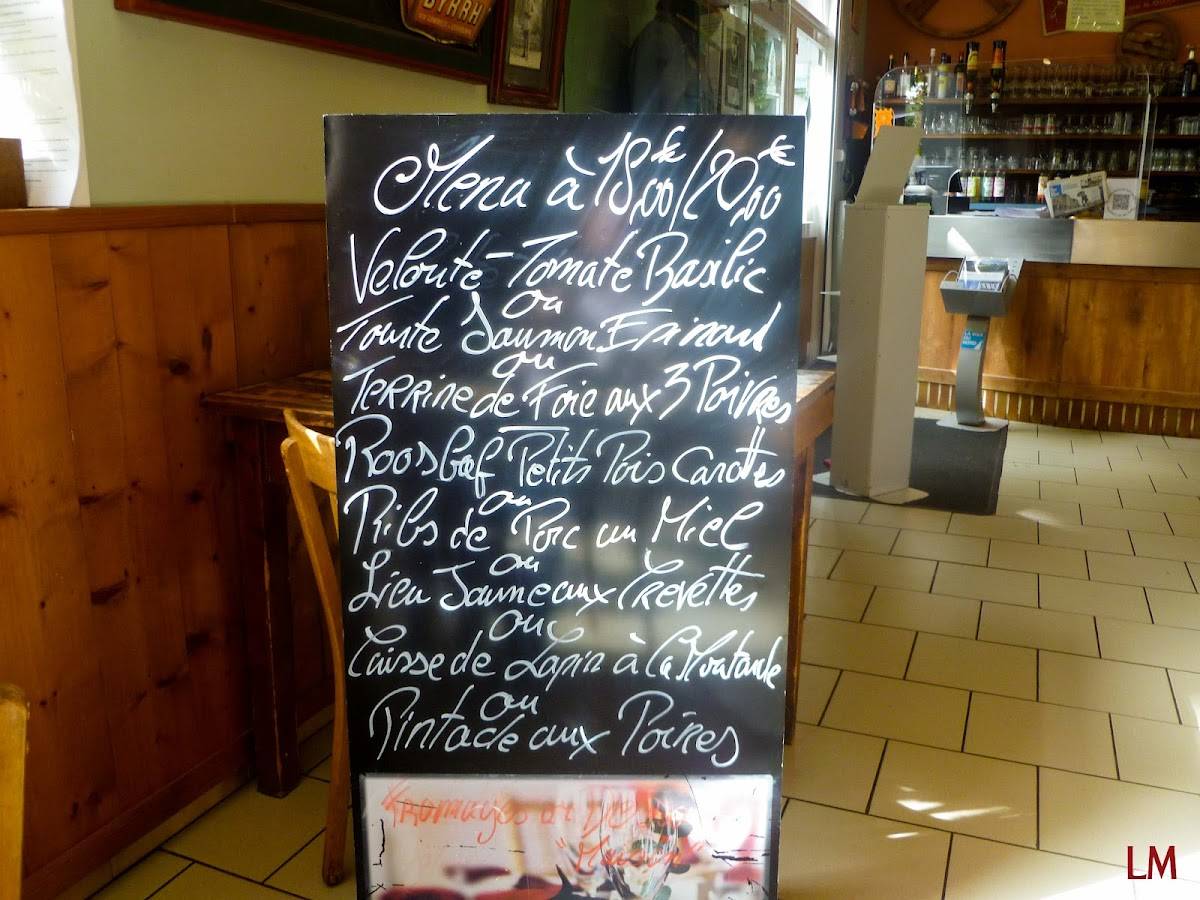 Menu au de Lorette restaurant, AblainSaintNazaire