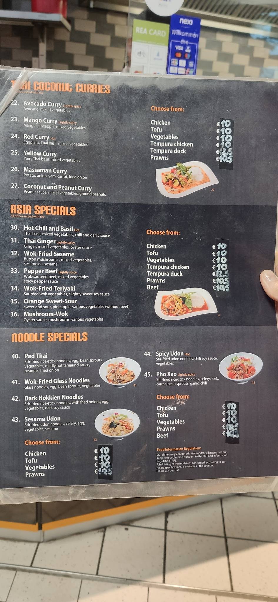 Speisekarte von Le Hung fresh asian food restaurant, Berlin