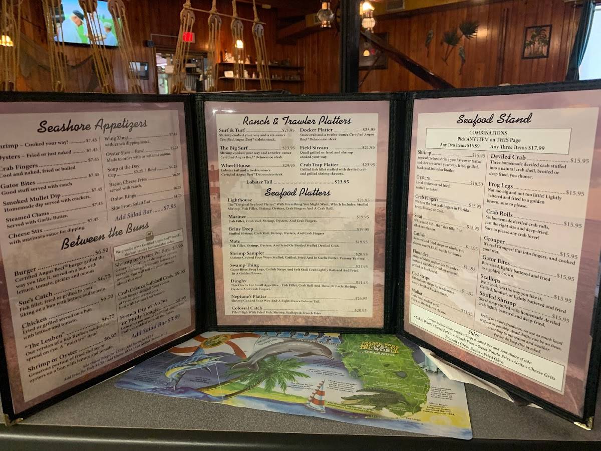 Menu at Lighthouse Restaurant, Fanning Springs