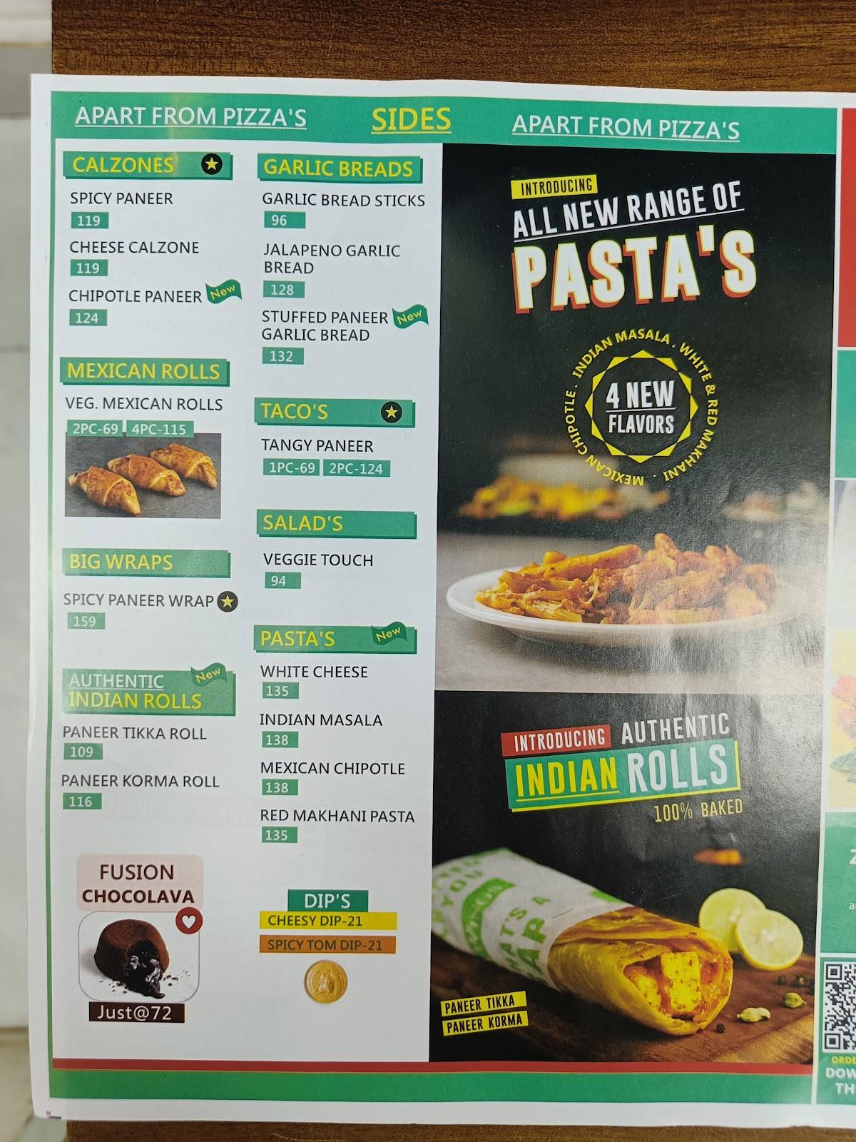 Menu at Pizza Wings Panipat, Panipat