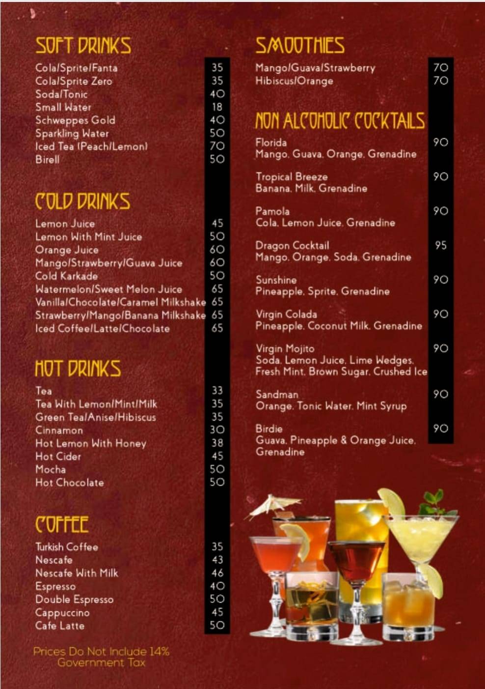 Speisekarte von Red Dragon - Asian Kitchen & Bar, Hurghada
