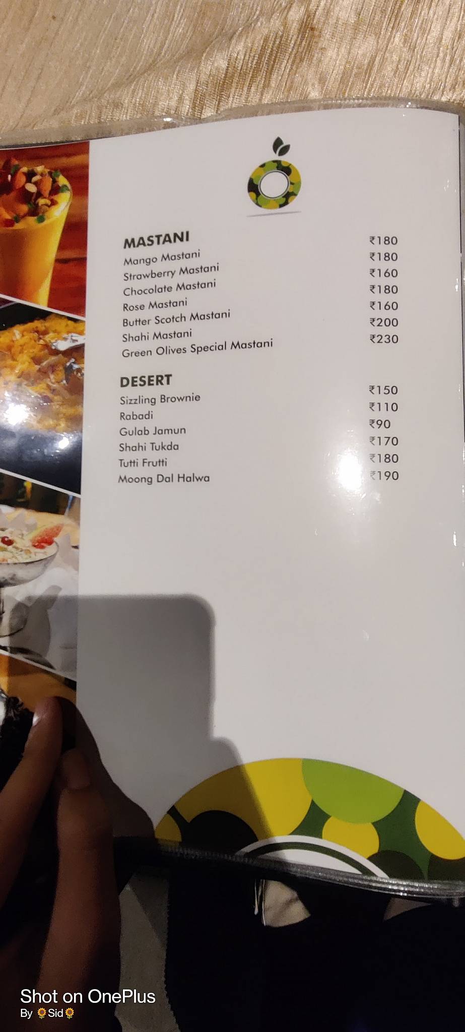 Menu at Green Olives Pure Veg Restaurant & Banquet, Nashik