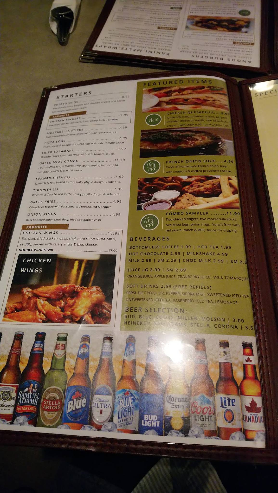 Menu at The Olive Branch Family Restaurant, West Seneca, Union Rd