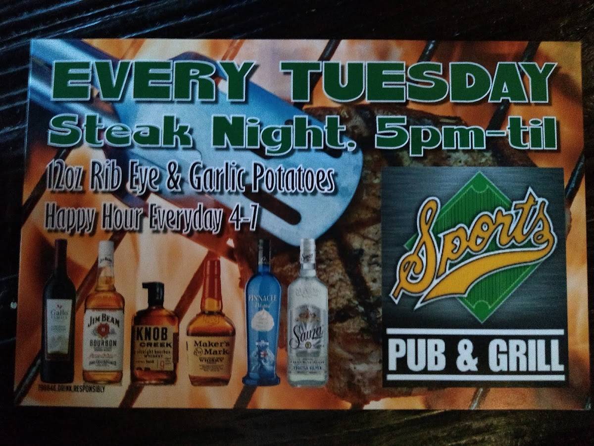 Menu at Sports Pub & Grill, Destrehan, Ormond Blvd