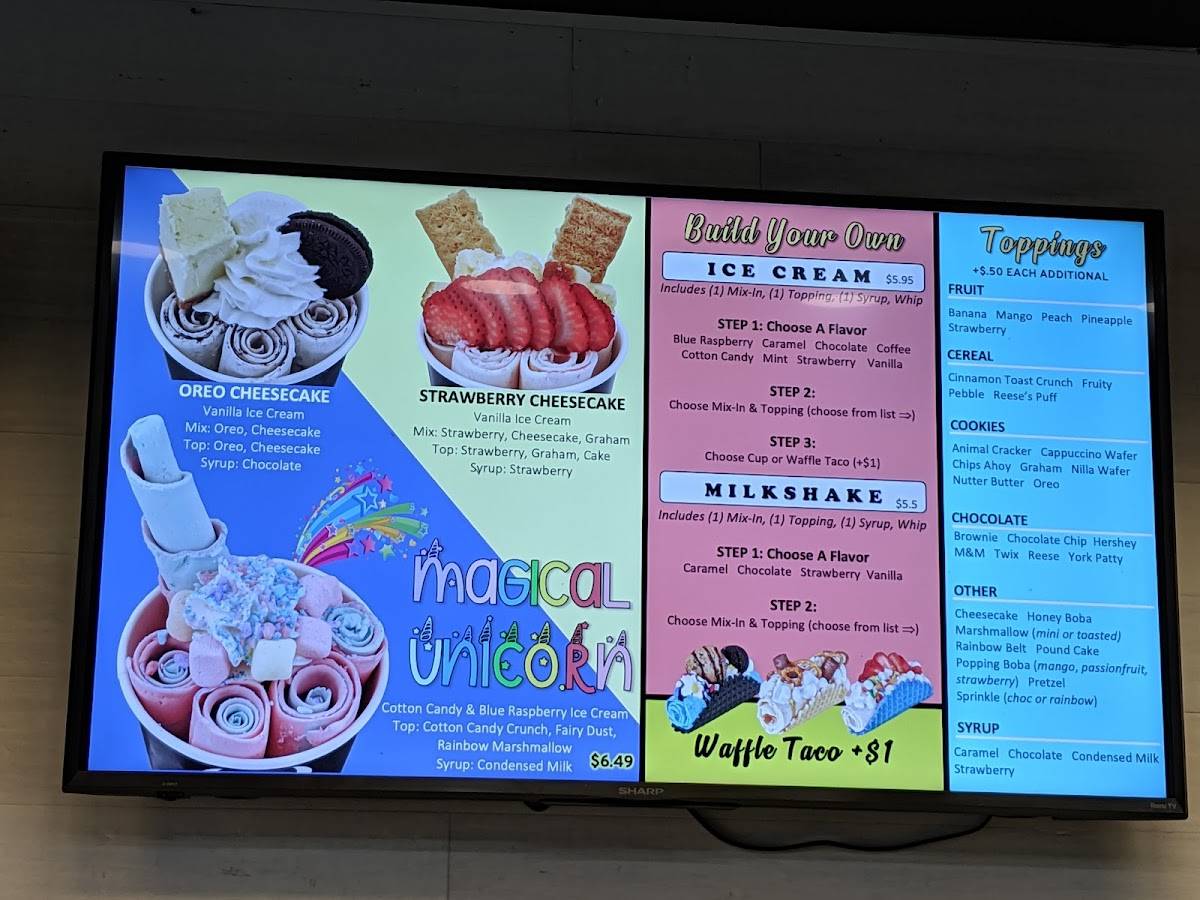 Menu at Sweet Monster Ice Cream desserts, Fort Wayne