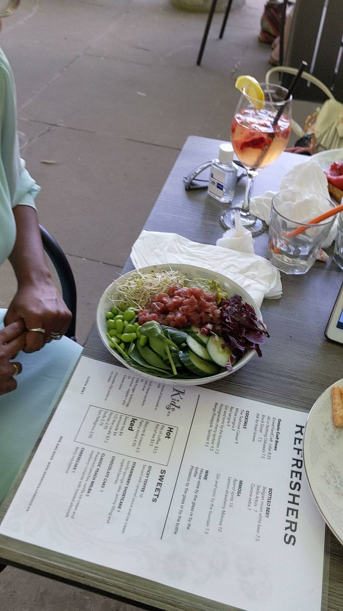 Menu at The Tea House Restaurant at Parkwood, Oshawa