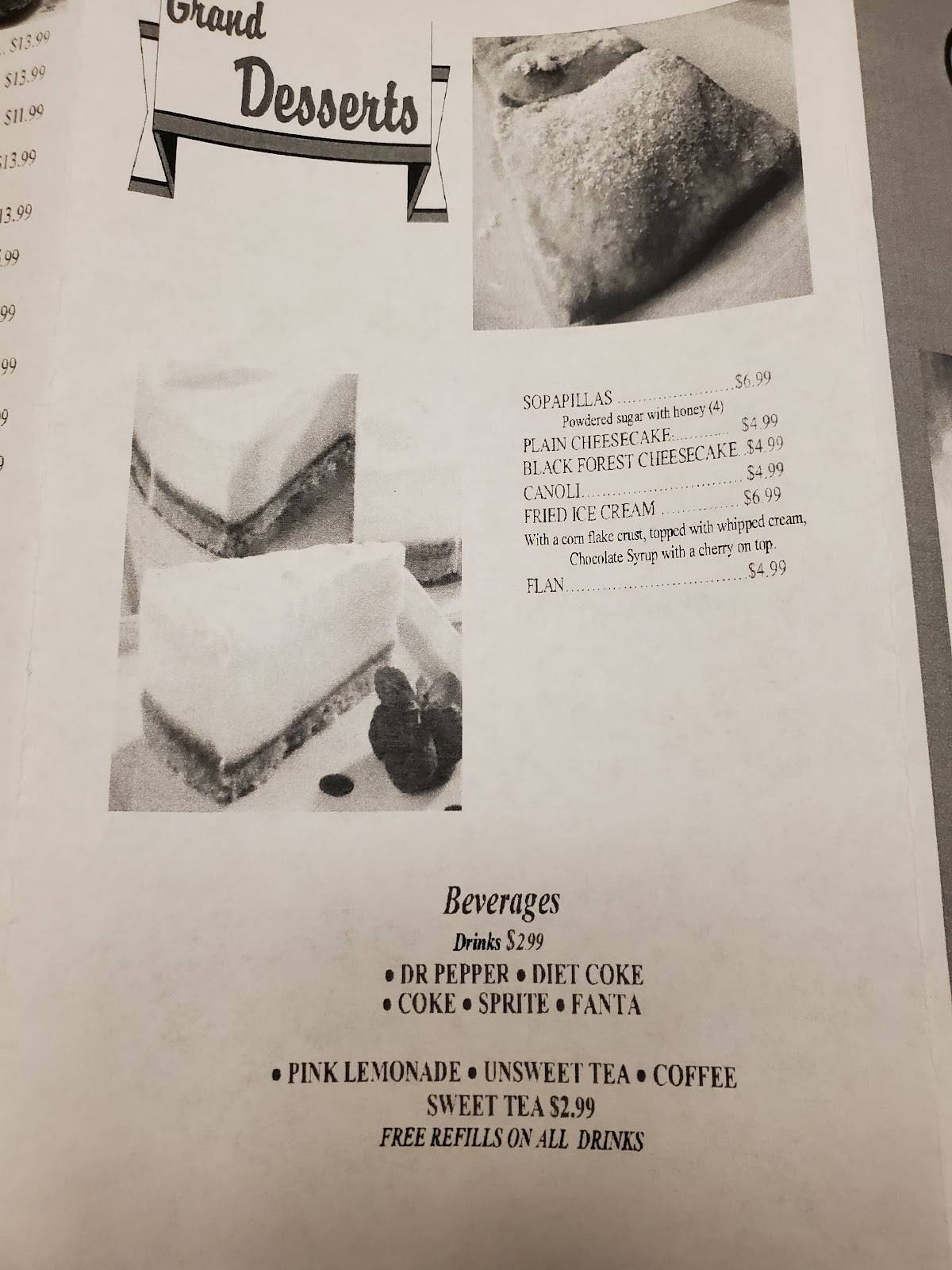 Menu at Tomatoes Mexican & Italian restaurant, Waxahachie