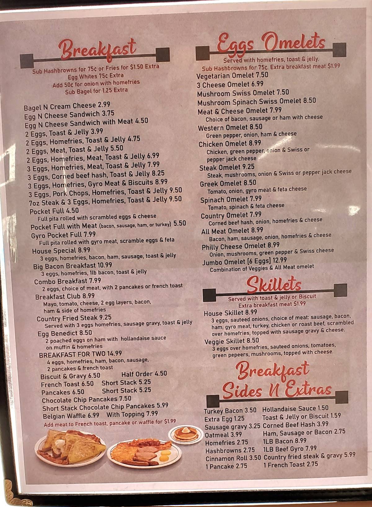 Menu At Woodville Diner Restaurant, Oregon