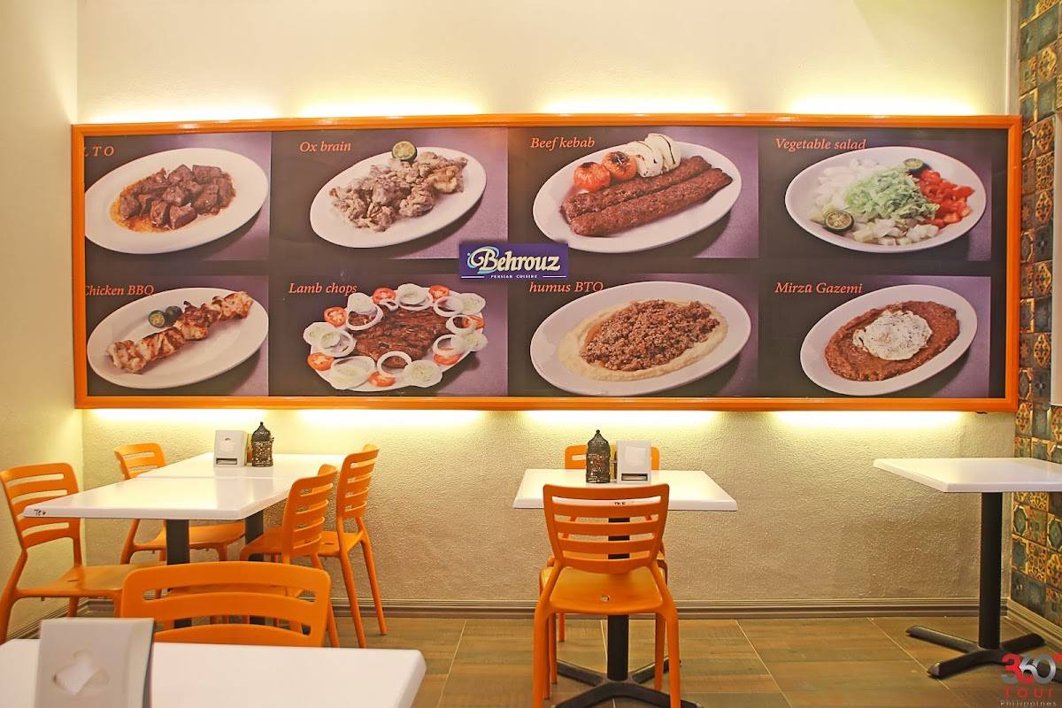 Menu at Behrouz Persian Cuisine restaurant, Quezon City, 50 Sct. Tobias St