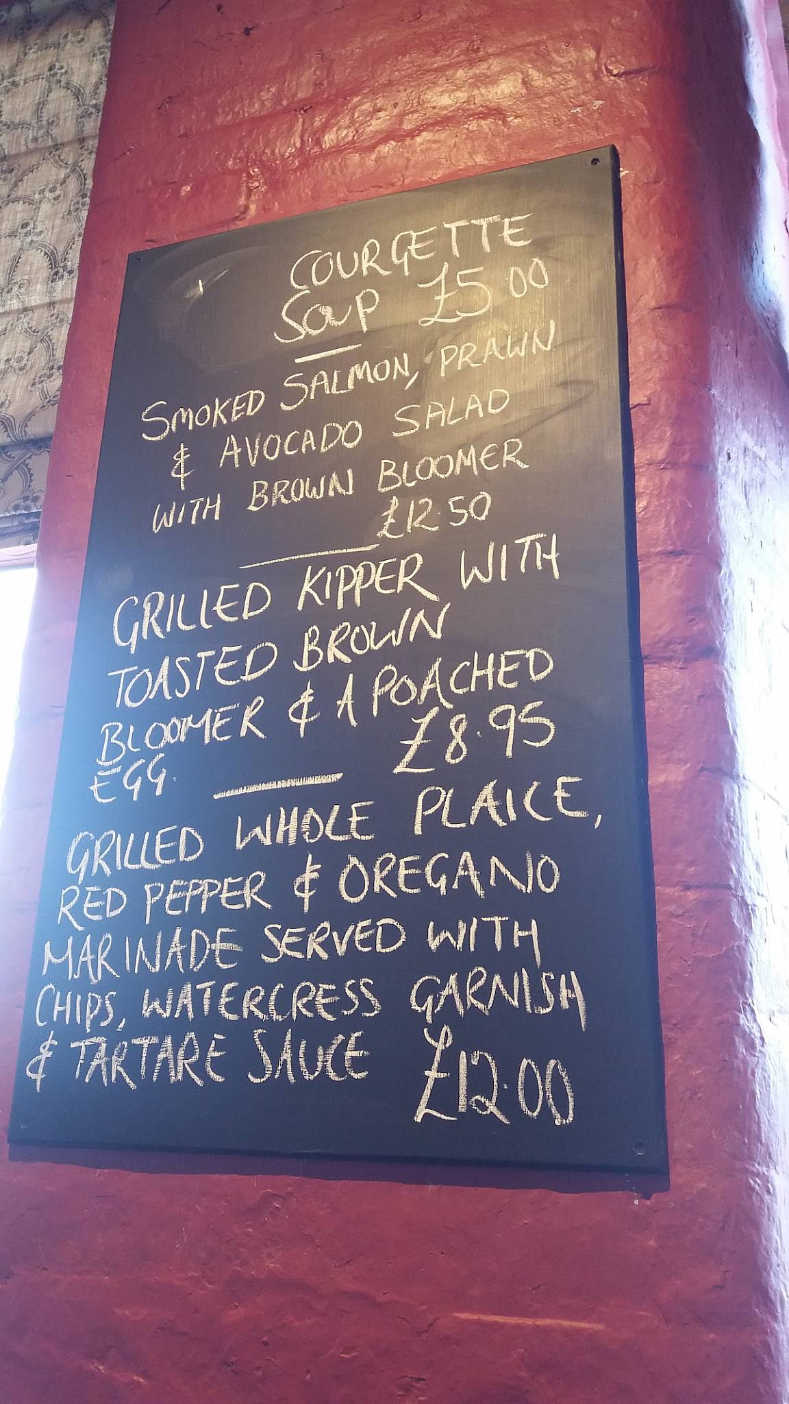 Menu at Cafe in to the Opera, Shipley, Salts Mill