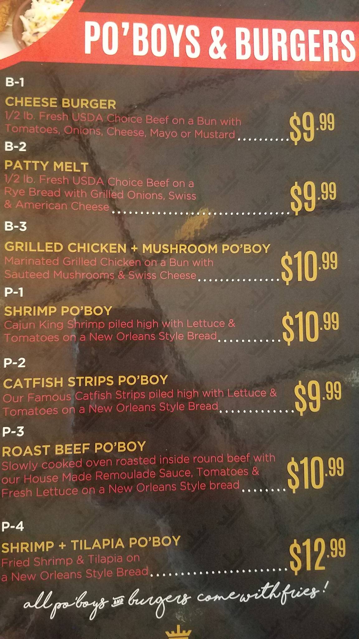 Menu at Cajun King Restaurant and Bar, Warr Acres, NW 63rd St