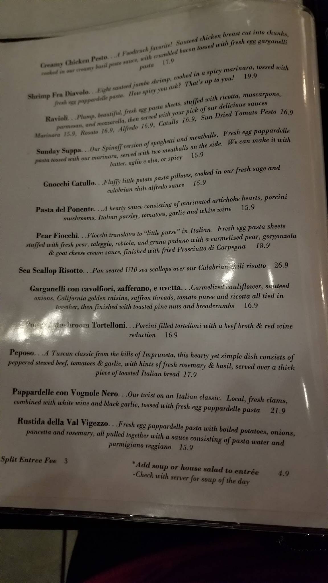 Menu at Catullo’s Italian pub & bar, Jacksonville, -2 San Pablo Rd S