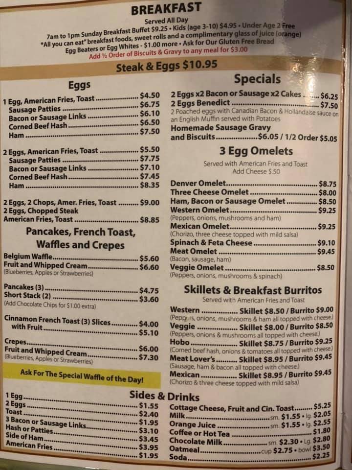 Menu at Whistle Stop Cafe Diamond IL, Diamond