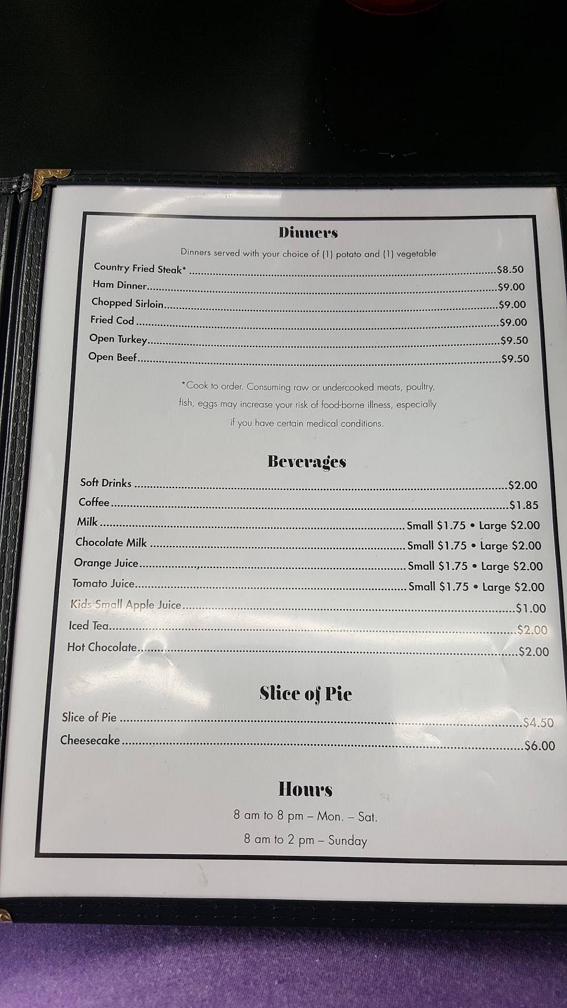 Menu at Fort Wright Family Restaurant, Fort Wright