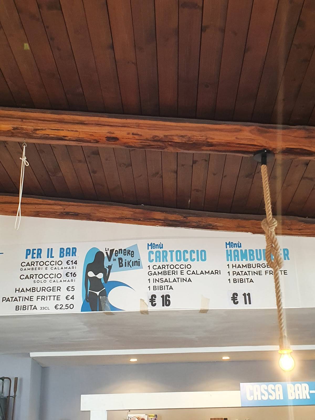 Menu Da La Venere In Bikini Ristorante Ardea