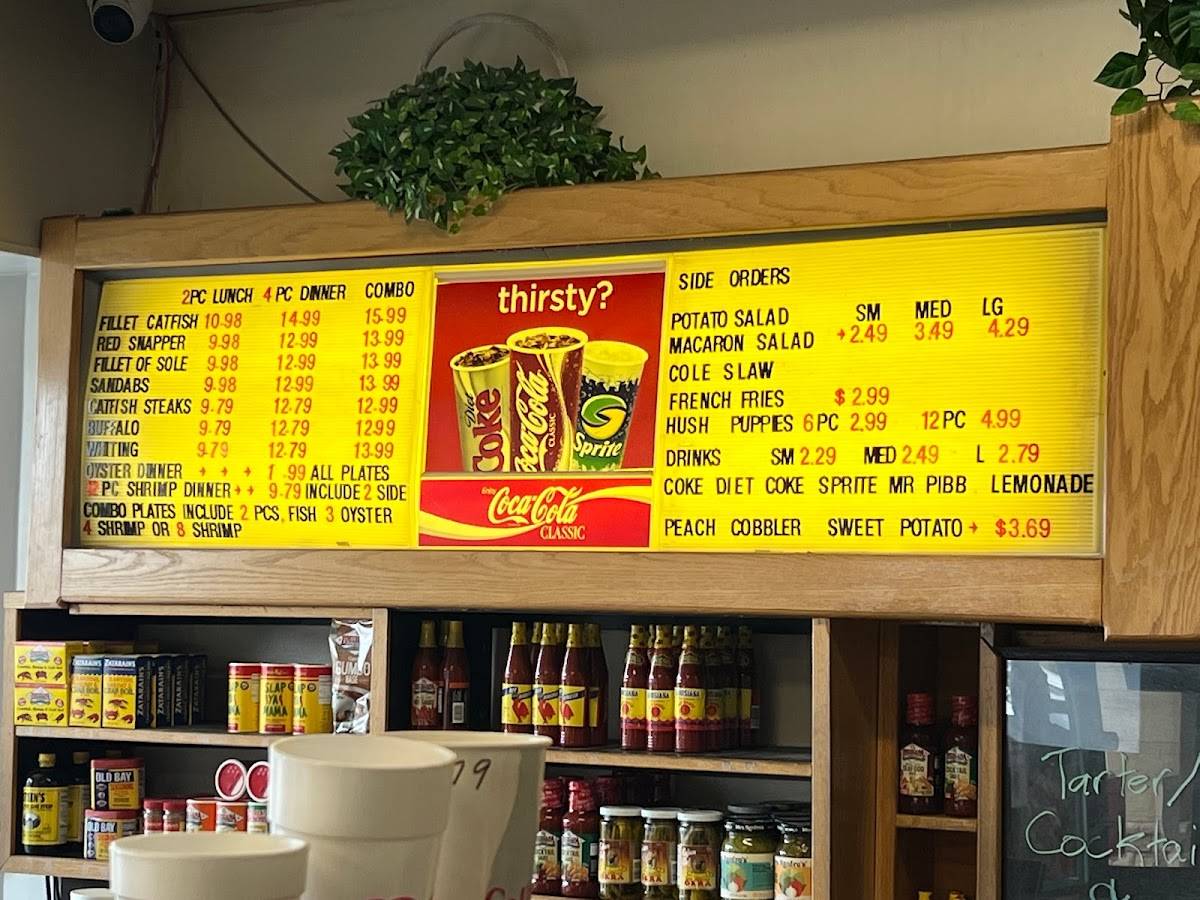Menu at Louisiana Seafood restaurant, Moreno Valley