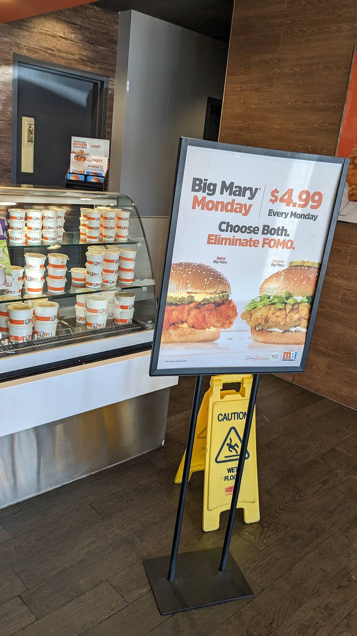 Menu at Mary Brown's Chicken fast food, Kelowna
