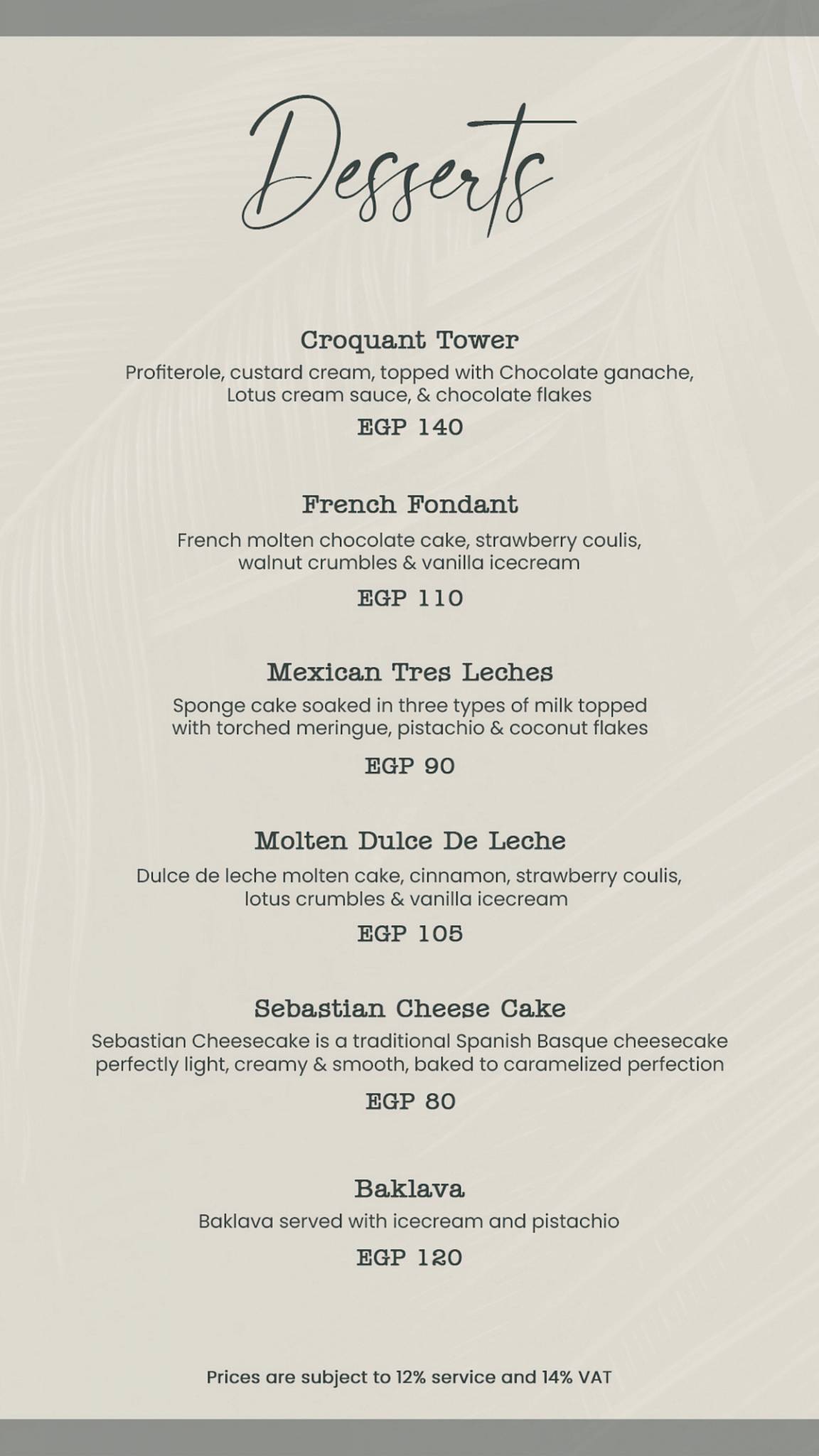Menu au Moe’s Restaurant, Sheikh Zayed City