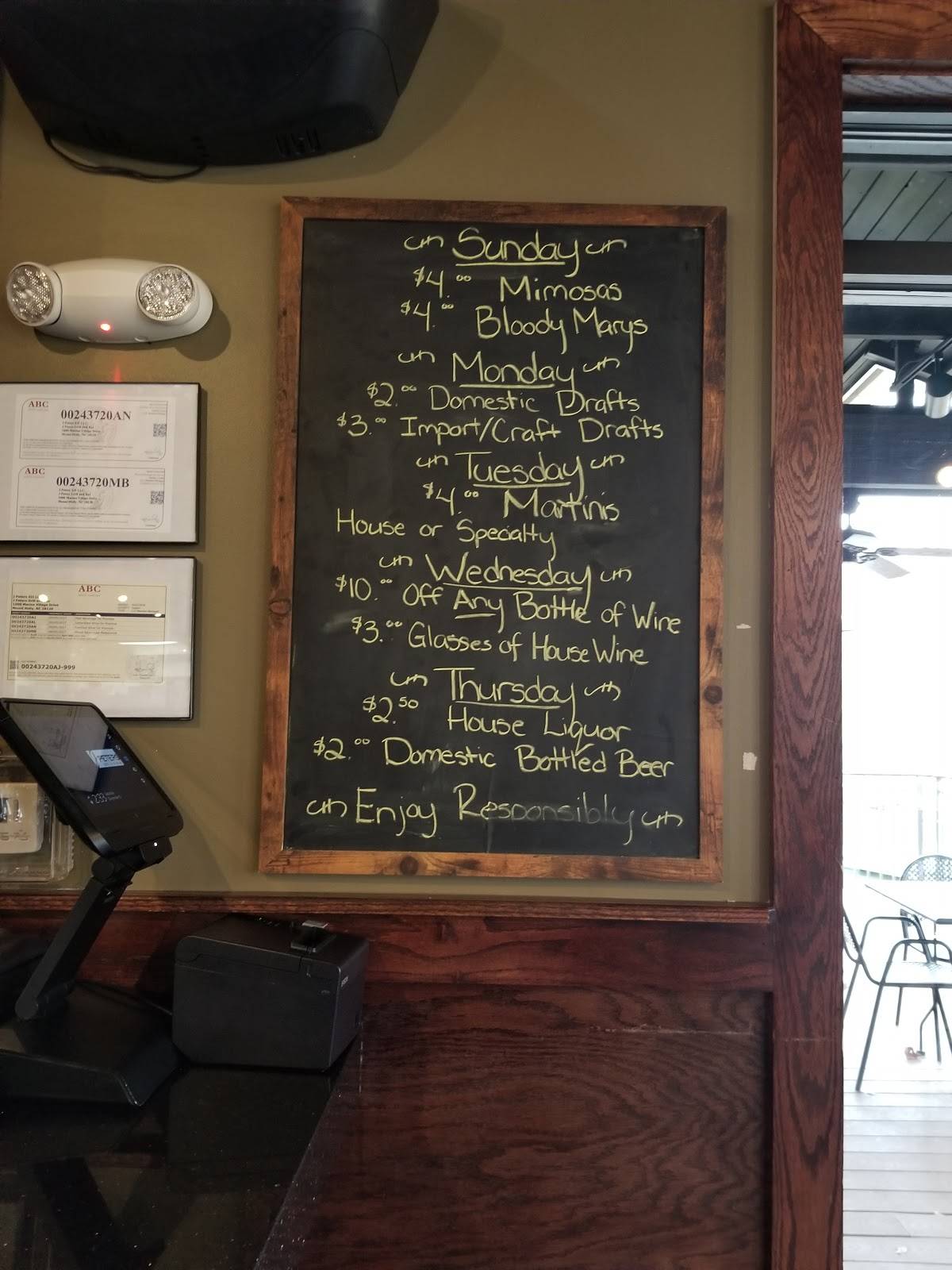 Menu at J.R. Cash's Grill & Bar, Mount Holly