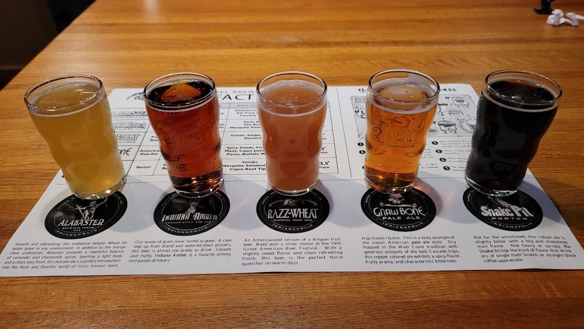 Menu at Oaken Barrel Brewing Company, Greenwood