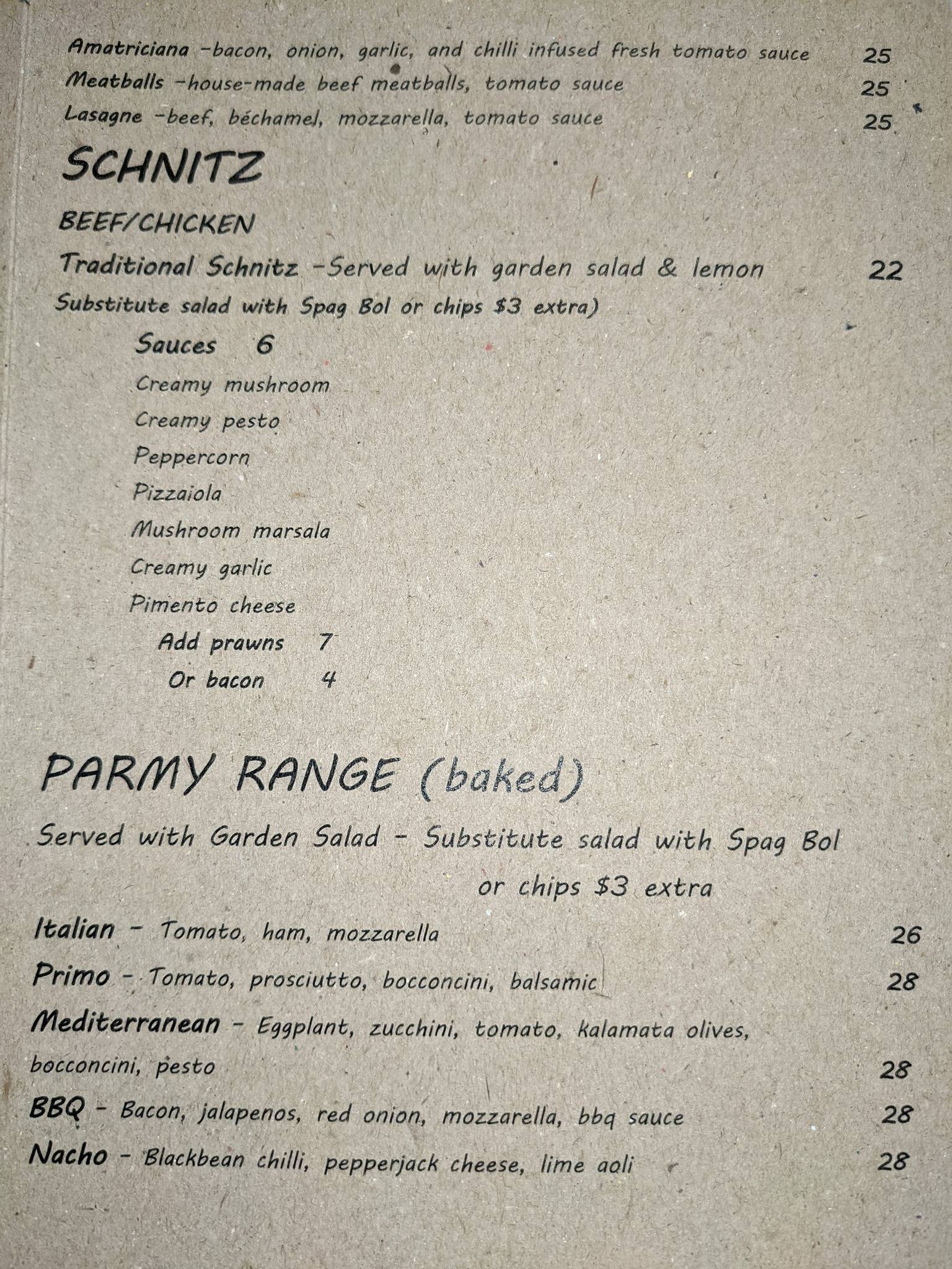 Menu at Olive And Oscars restaurant, Applecross