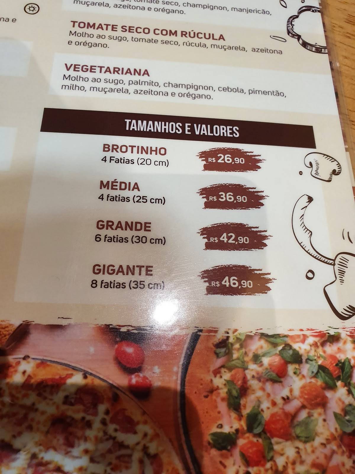 Menu Em Pizzaria Sabores De N Poles Belo Horizonte