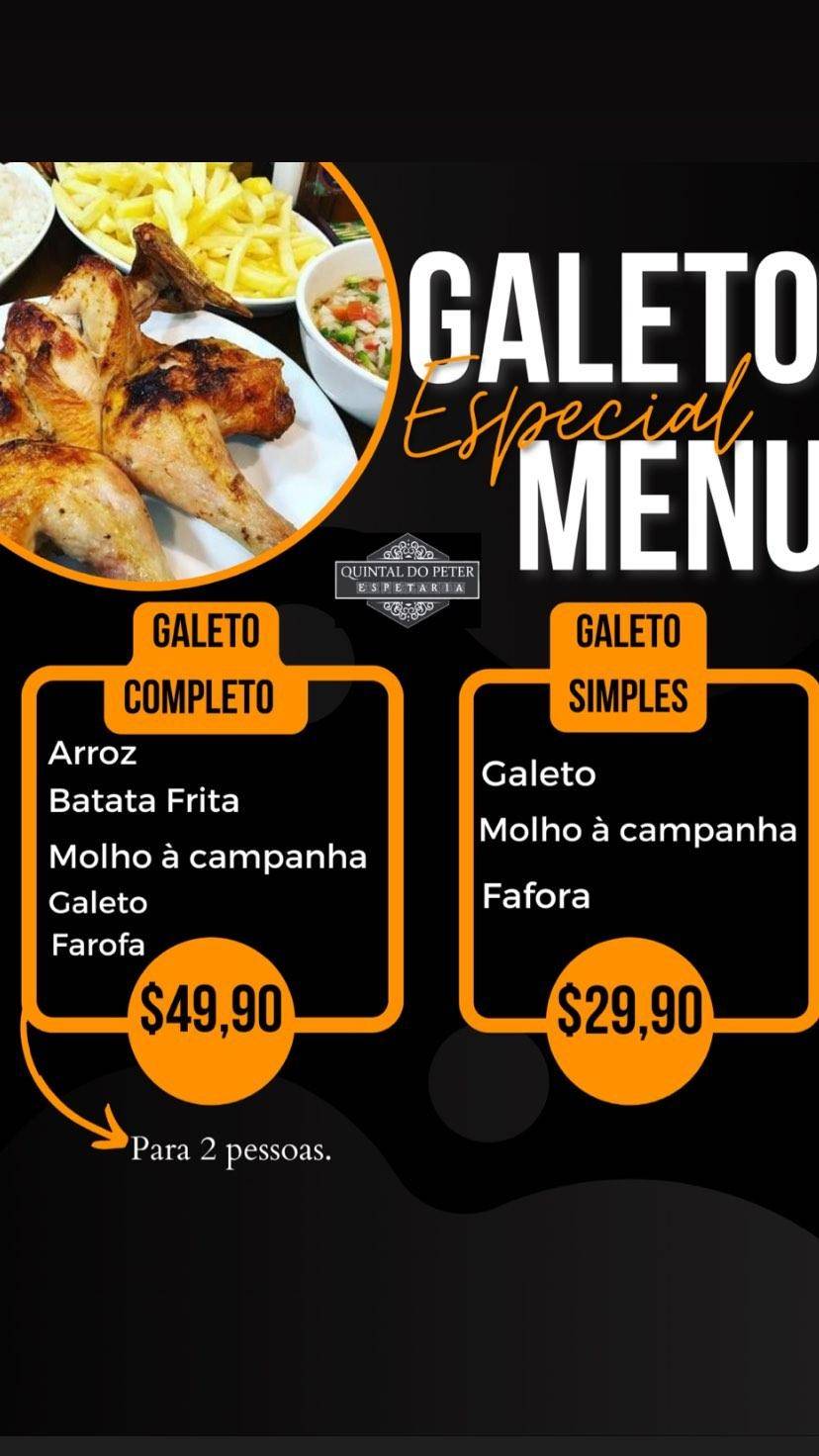 Menu Em Quintal Do Peter Espetaria Restaurante Nova Igua U