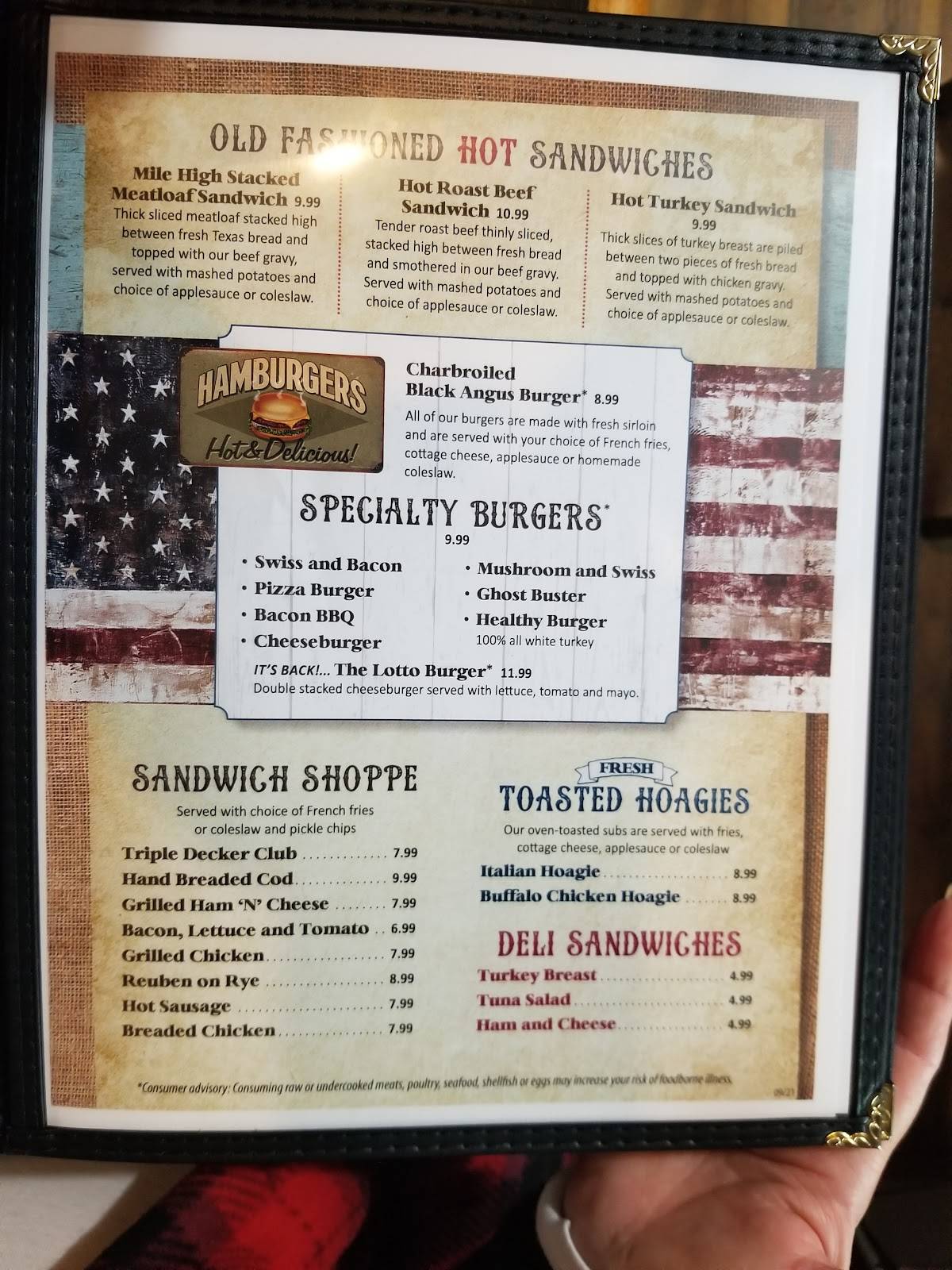 Menu at Family Tradition Restaurant, Harrisville