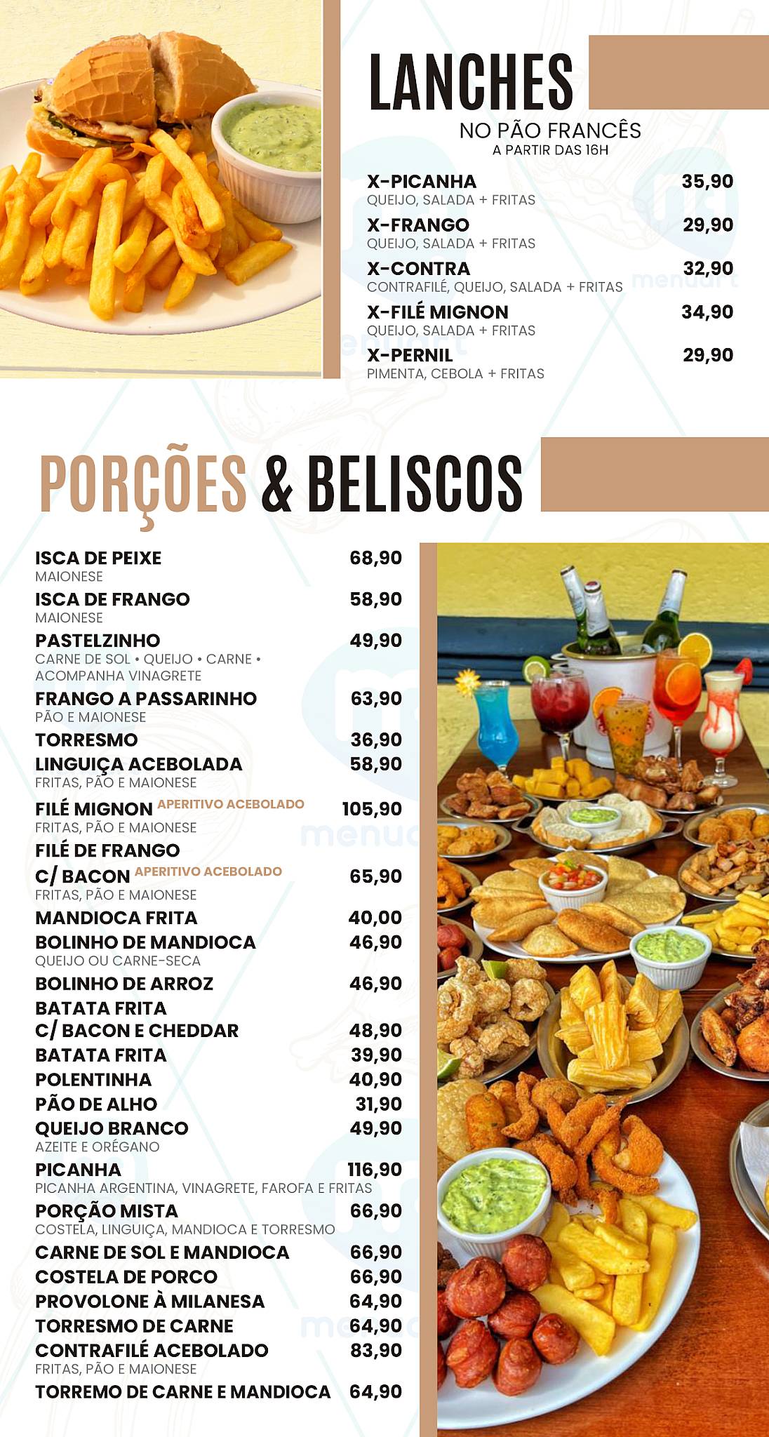 Menu em O Mineiro restaurante, São Paulo, R. Matias Aires