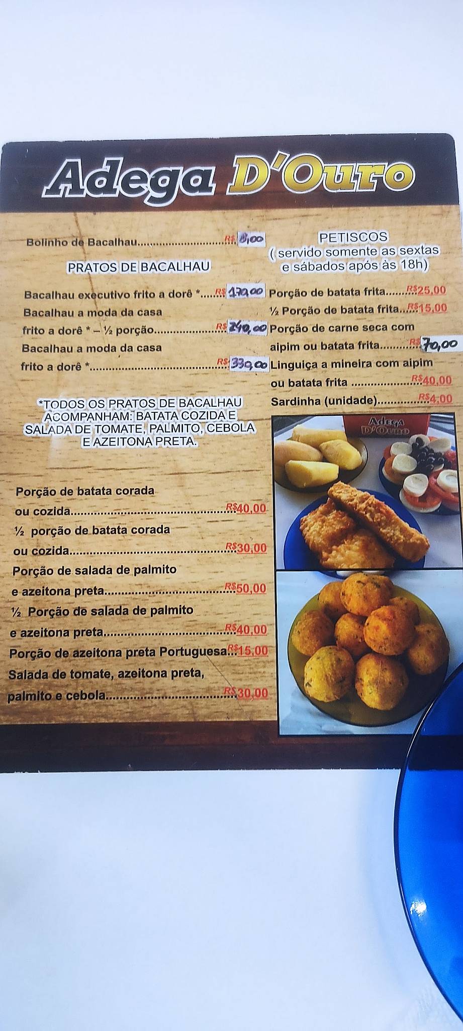 Menu Em Adega D Ouro Restaurante Rio De Janeiro