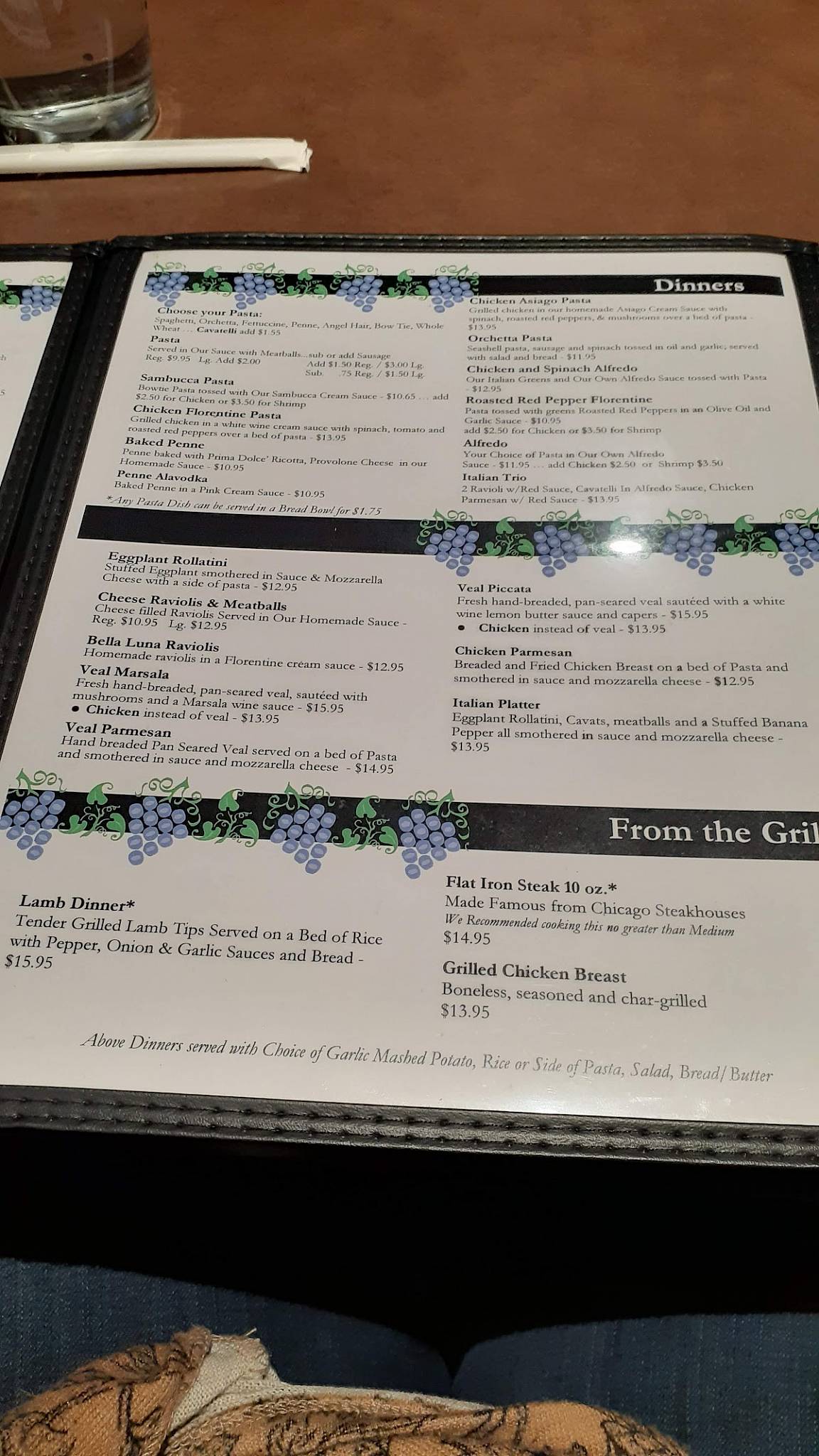 Menu At Soni S Italian Restaurant New Castle Wilmington Rd