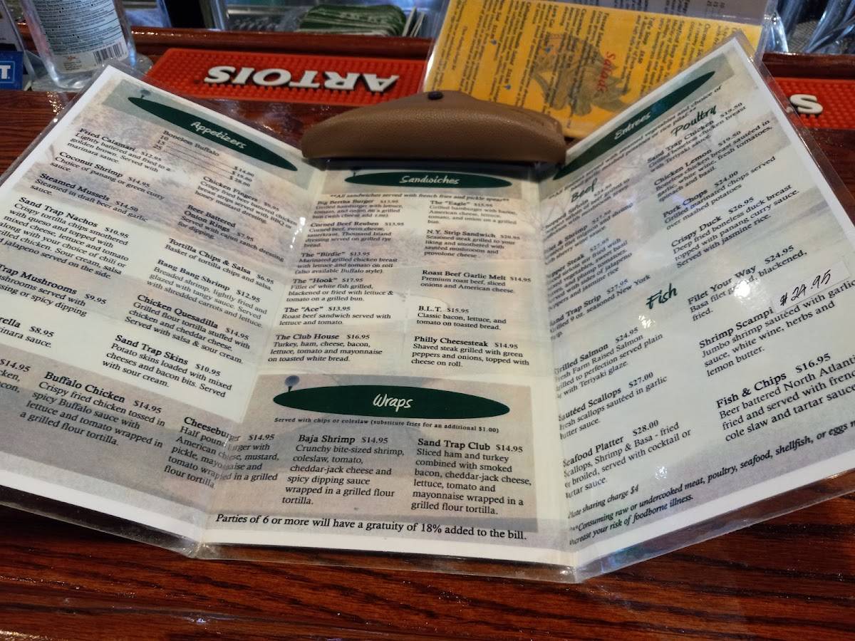 Menu at The Sand Trap Sports Bar & Grill, Venice