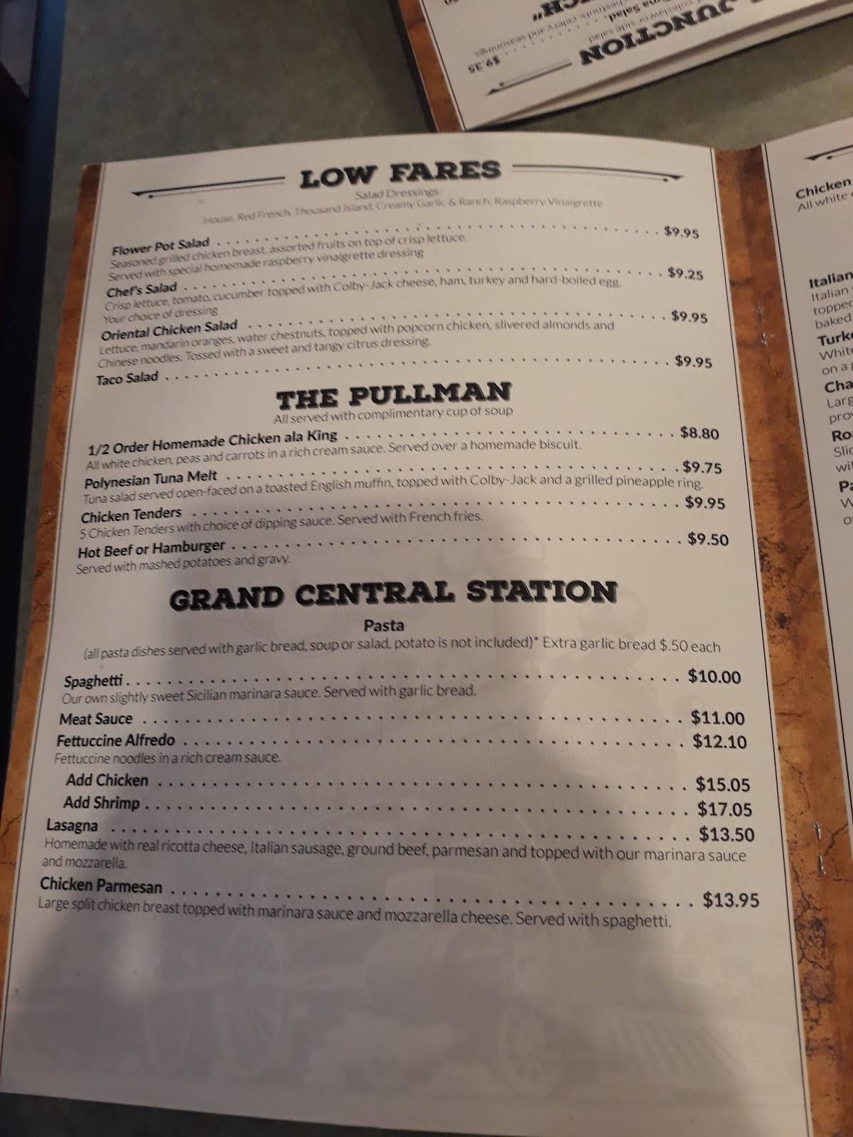 Menu at Whistle Stop Cafe Diamond IL, Diamond