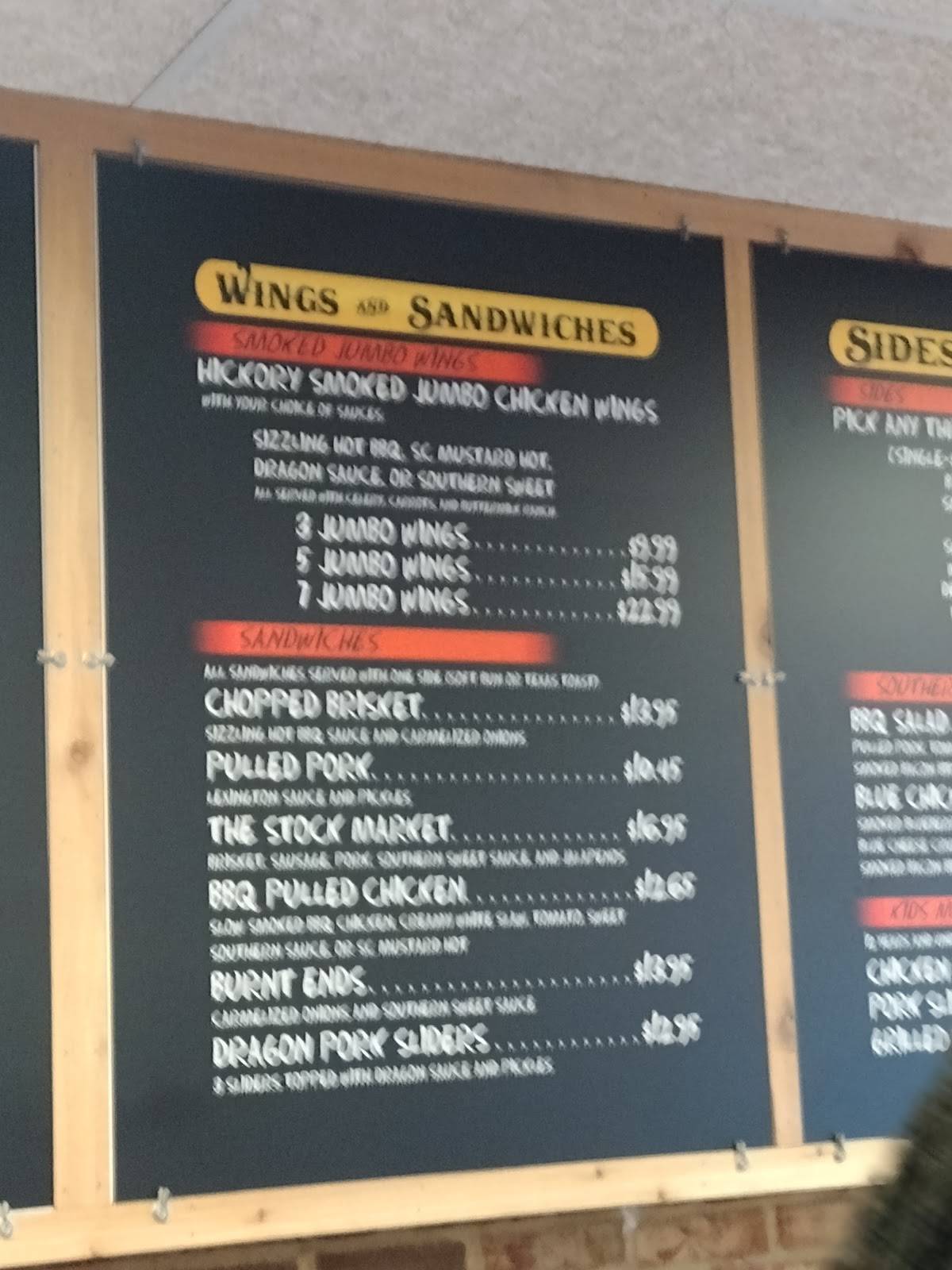 Menu at The Smoke Pit BBQ, Monroe