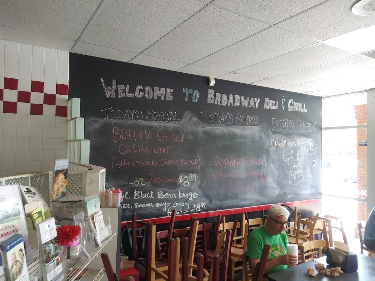 Menu at Broadway Deli & Grill restaurant, Jacksonville, Belfort Rd 2