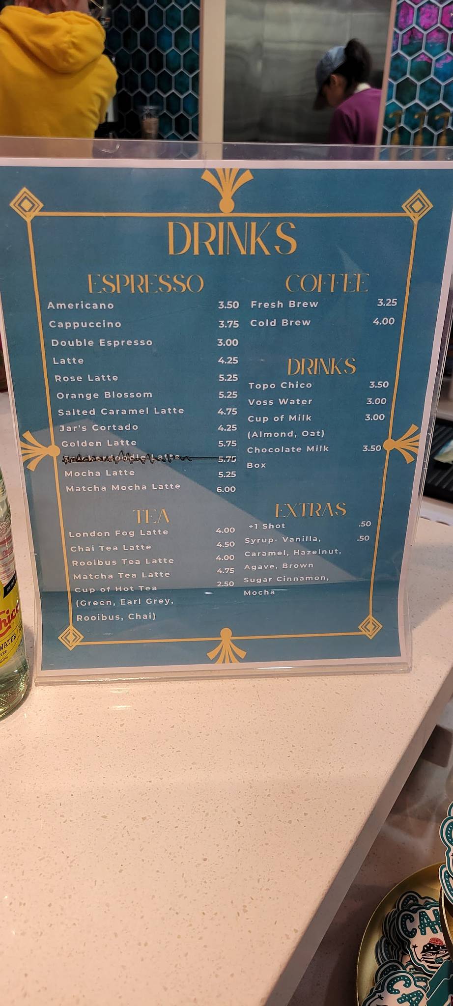Menu at Cake Thieves Bakery, San Antonio