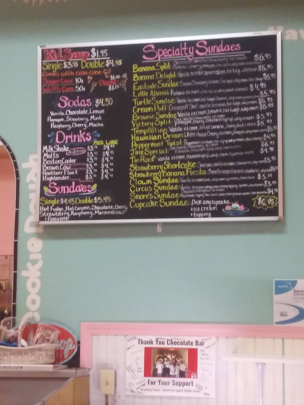 Menu at Chocolate Bar Cafe, Grosse Pointe Woods