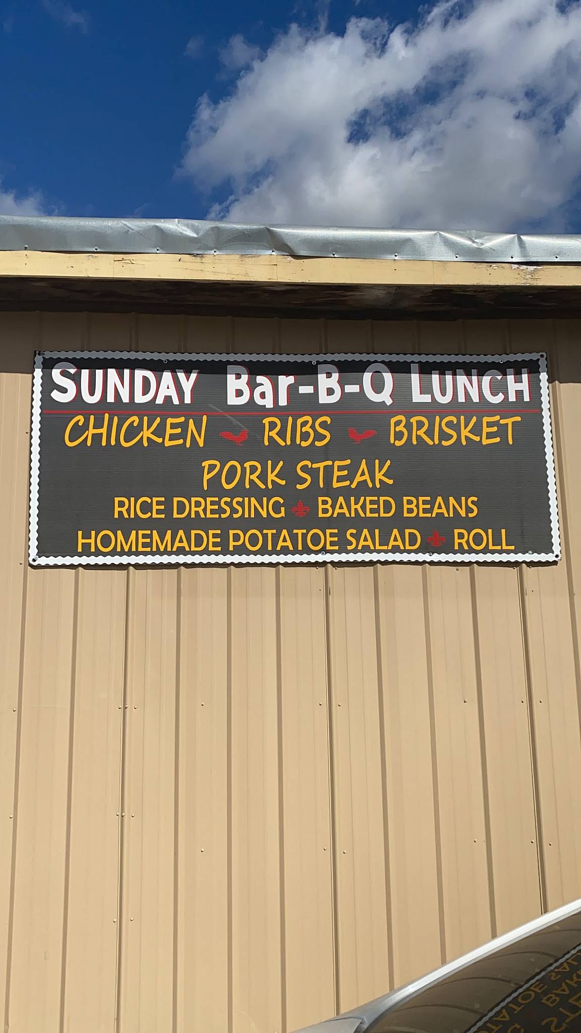 Menu at Crispy Cajun Fried Chicken BBQ, Bunkie