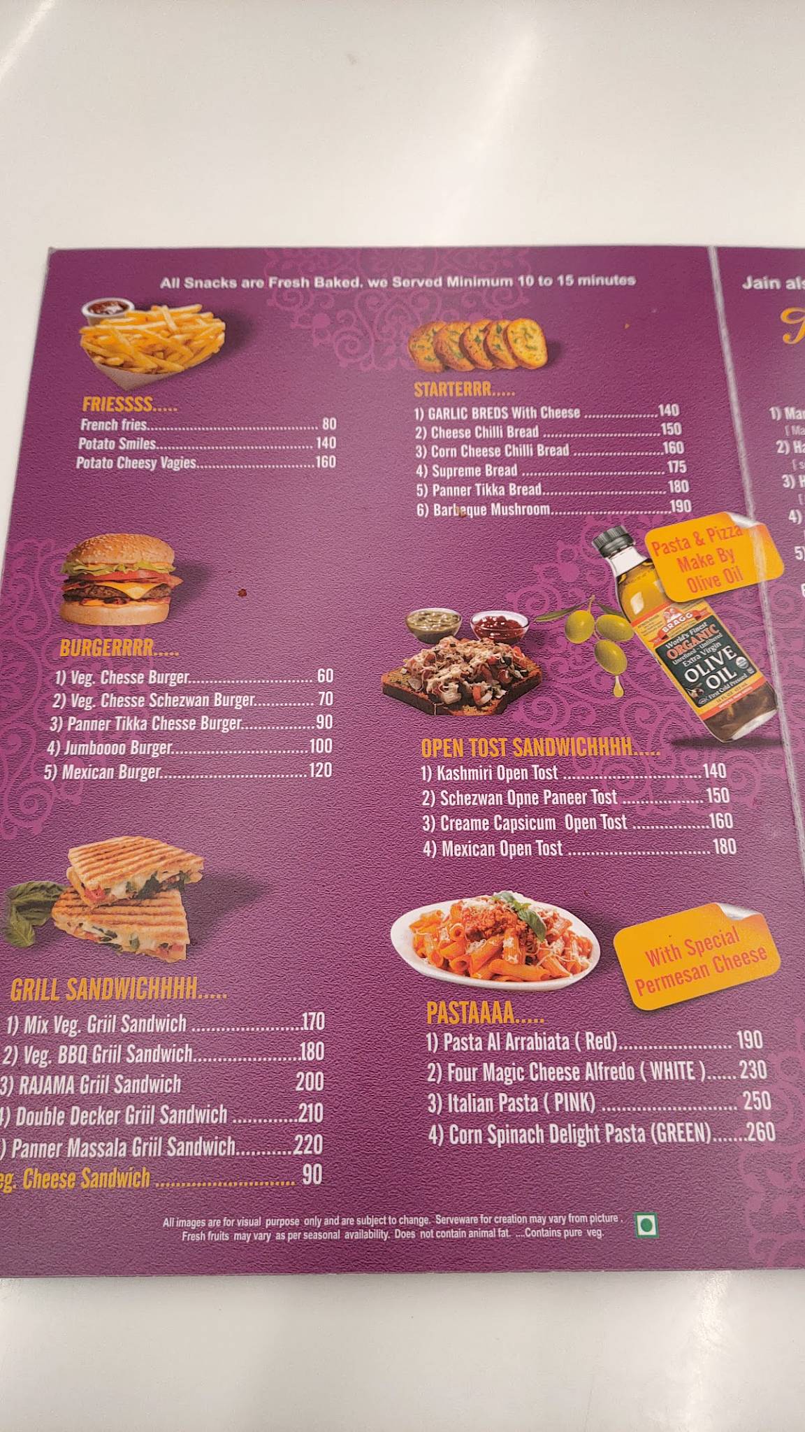 Menu at Dairy Don, Surat, Shop no 12