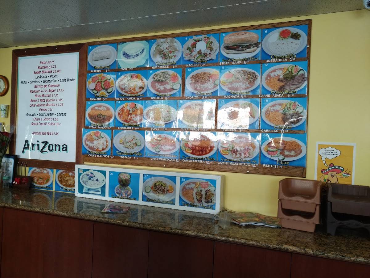 Menu at El Frijolito Restaurant, Watsonville