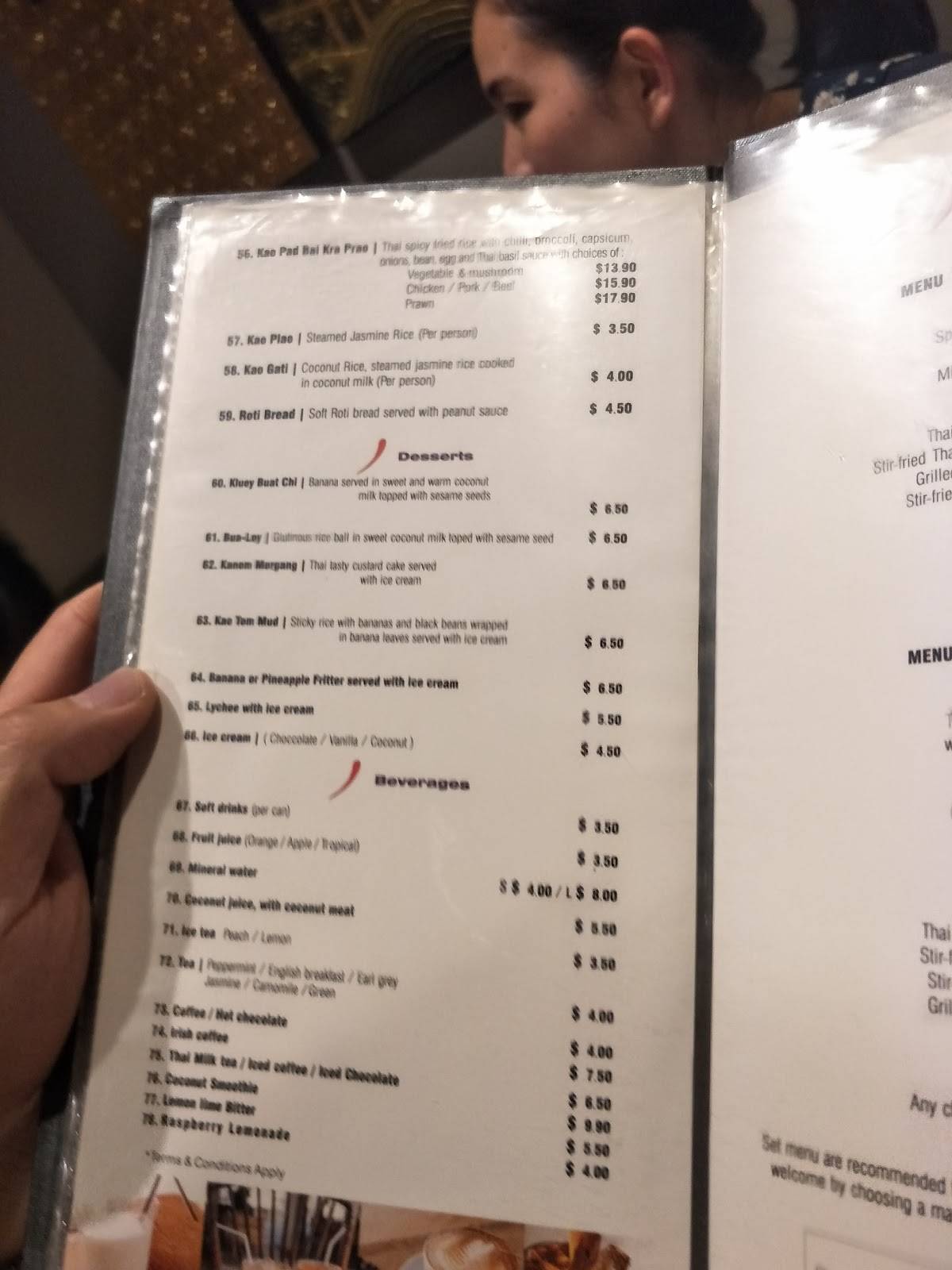 Menu at Fresh Chilli restaurant, Laverton
