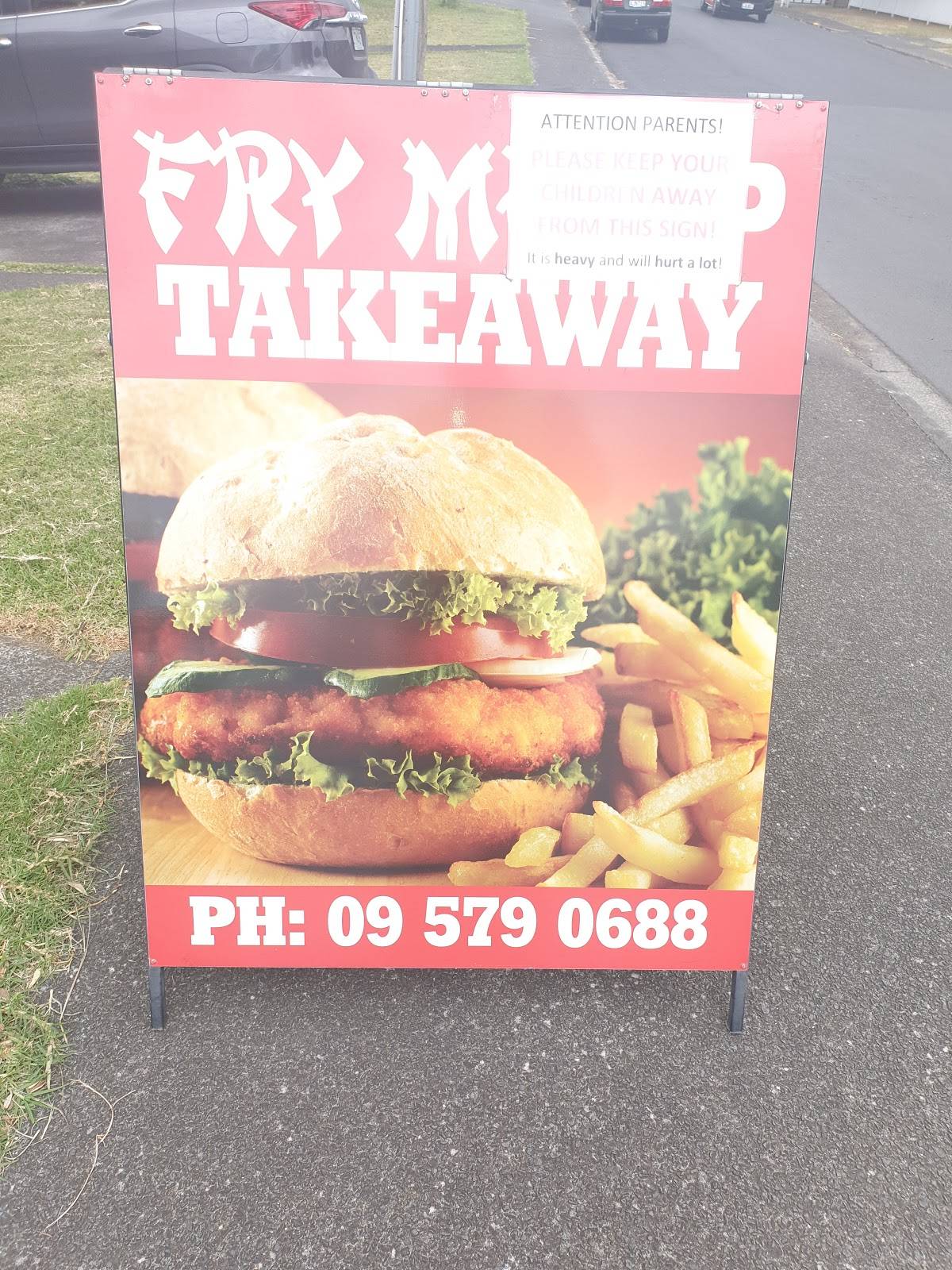 Menu at Fry Me Up Takeaway restaurant, Auckland