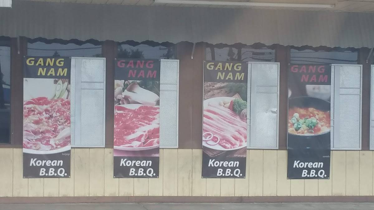 Menu at Gangnam Korean BBQ, Lakewood